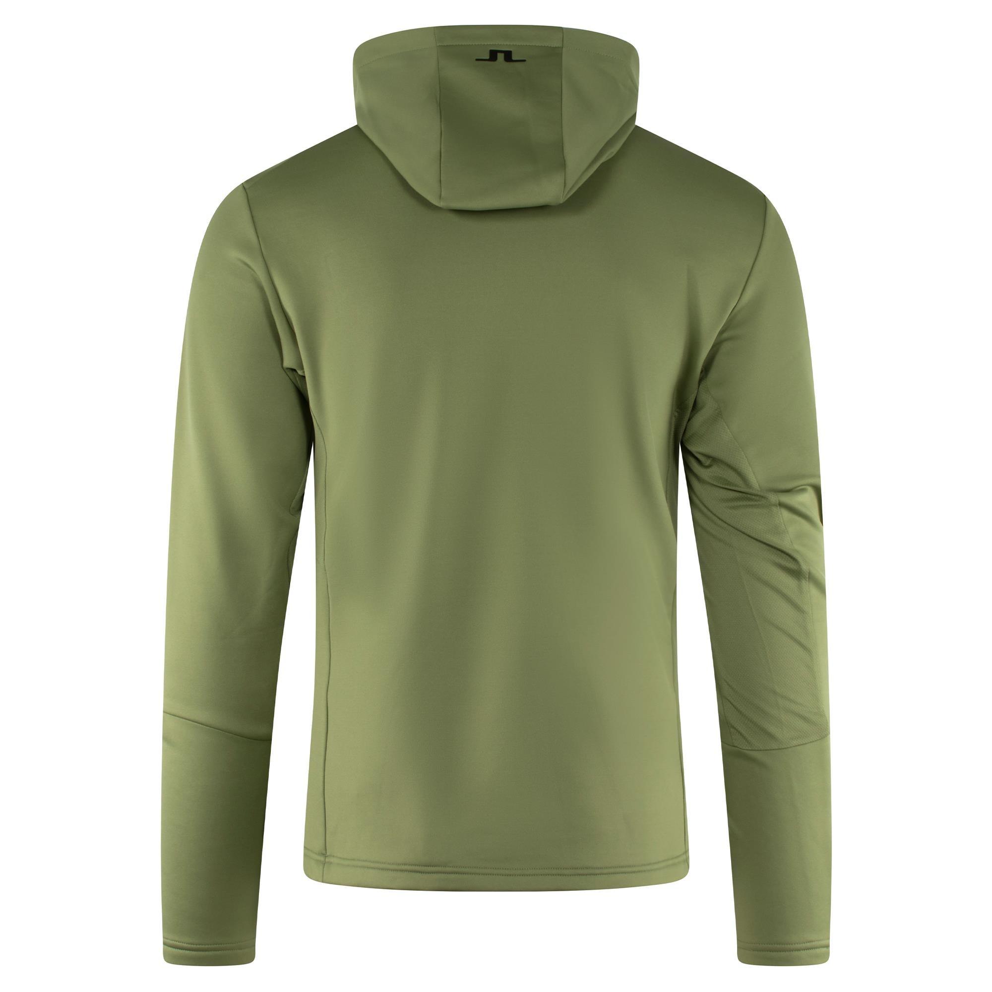 J Lindeberg Aerial Quarter Zip Mens Hoodie Oil Green